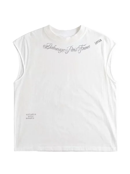 Cămașă Balenciaga cu imagine alb