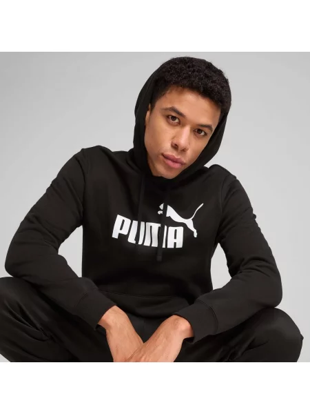 Majica s kapuljačom Puma s autogramom crna