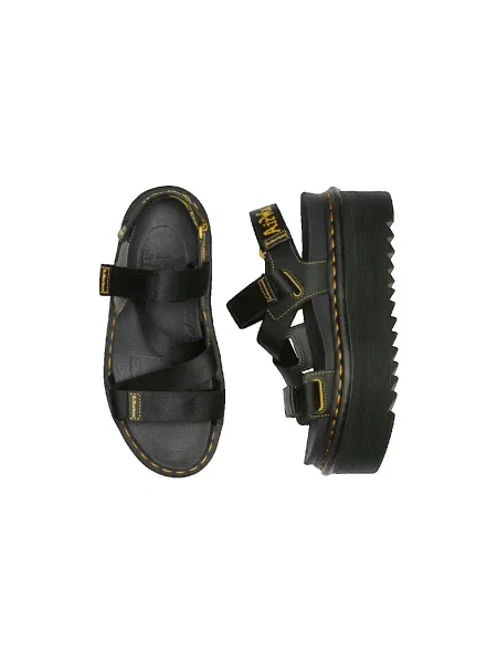 Pantofi Dr. Martens cu bretele cu autograf negru