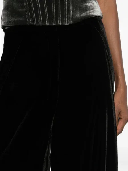 Pantaloni Raquel Diniz de catifea negru