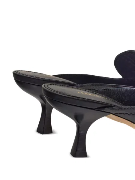 Δερμάτινα mules Ferragamo μαύρο