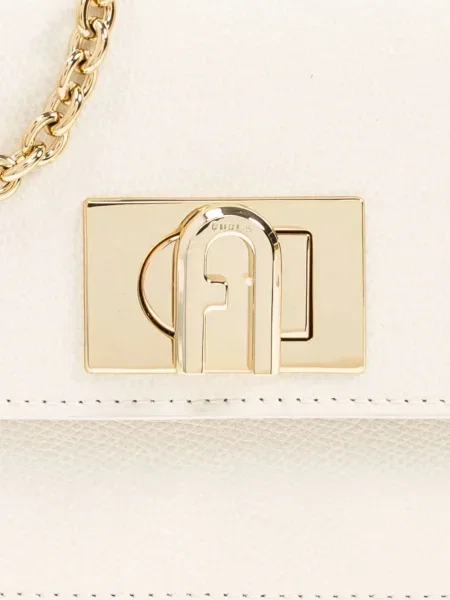 Mini colier Furla cu bretele mini alb