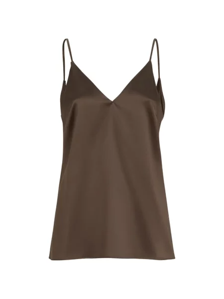 Maiou Brunello Cucinelli din satin maro
