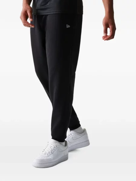 Pantaloni New Era Cap alergare cu autograf negru