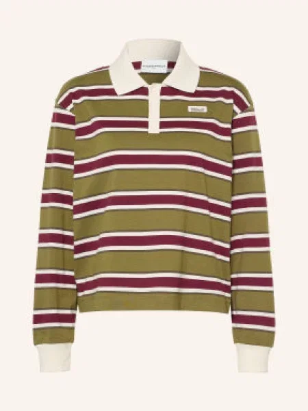 Claudie Pierlot Koszulka Polo Z Jerseyu gruen oliwkowa