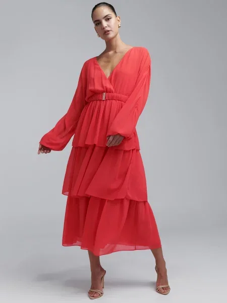 BWLDR Večernja haljina Alana narančasto crvena