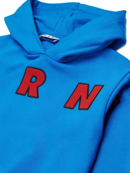 Bluza z kapturem dziecięca Marni niebieska