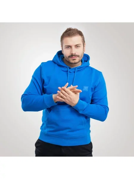 Bluza z kapturem Boss niebieska