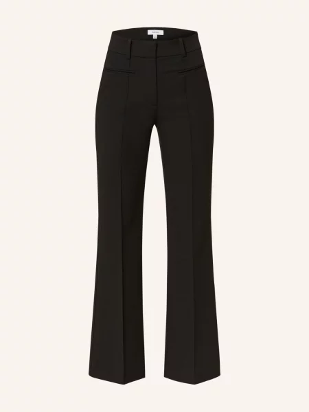 Reiss Spodnie Bootcut Laude schwarz czarne