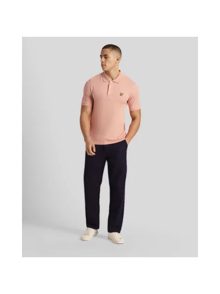 Koszulka polo Lyle & Scott różowa