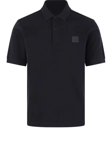 Polo marškinėliai Stone Island akmenys juoda