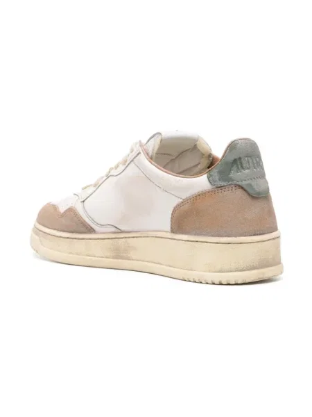 Sneakersy Autry zamszowe z przetarciami brązowe