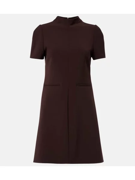 Rochie Courreges din țesătură twill maro