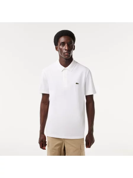 Lacoste Koszulka Polo Regular Fit Z I Bawełny biała