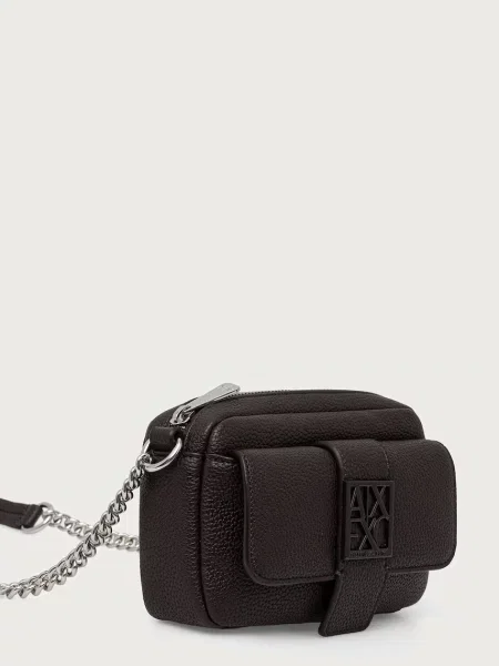Armani Exchange Ročna torba Temno rjava