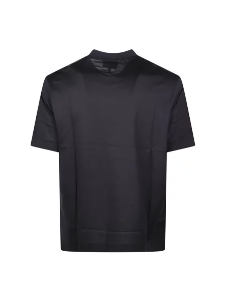 Koszulka Emporio Armani z nadrukiem niebieska