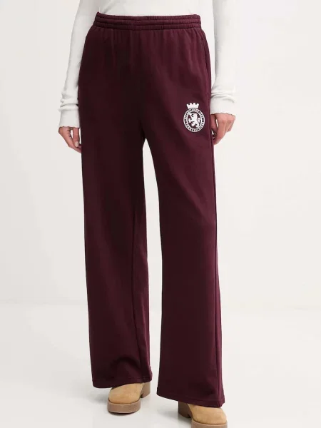 Tepláky Tommy Hilfiger s aplikací fialová