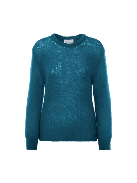 Sweter American Dreams wełniany niebieski