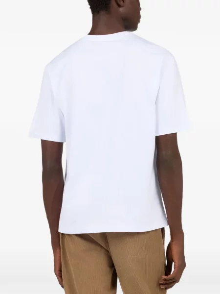 Tricou Roberto Cavalli cu imagine alb