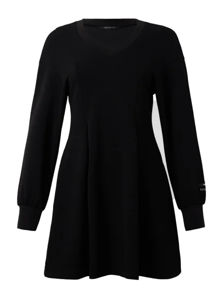 Armani Exchange rochie mini evazati negru