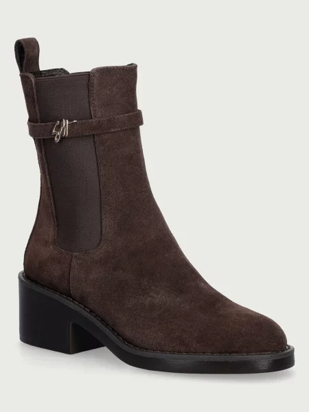 Steve Madden ghete scurte pentru femei din piele întoarsă Charity-SM maro