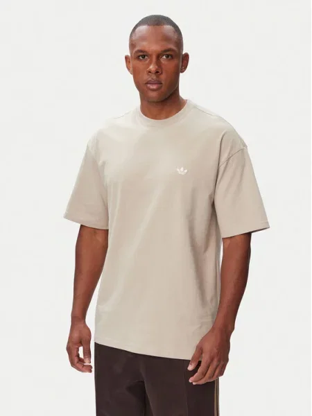 Adidas Tricou Trefoil Essentials deschis bej