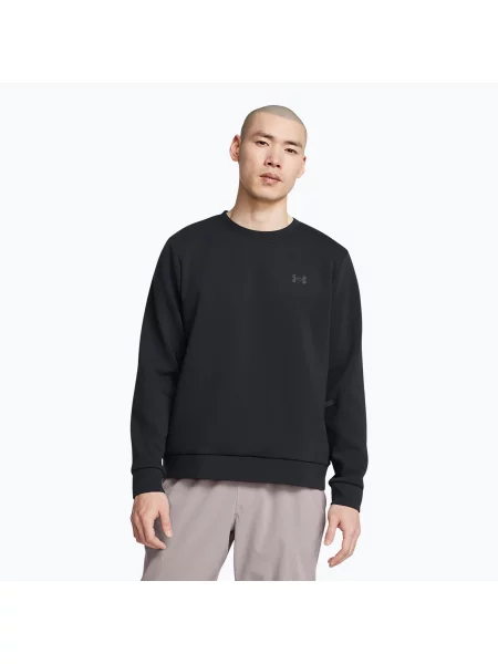 Mikina Under Armour Unstoppable Fleece Crew black/black černá