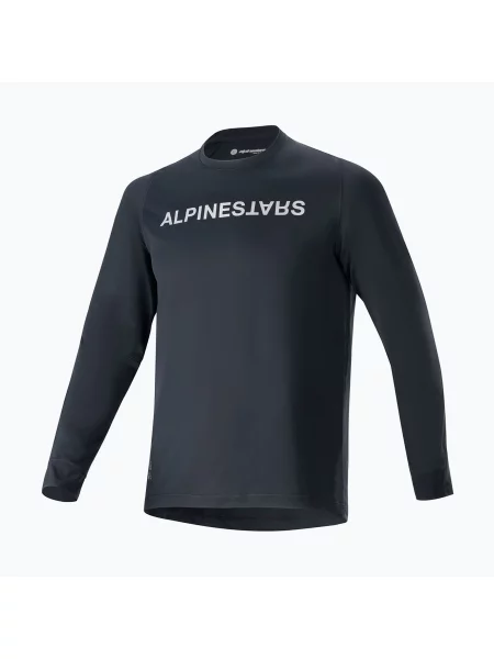 Ciclism tricou cu mânecă lungă Alpinestars negru