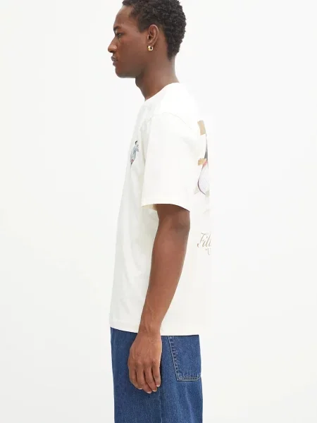 Filling Pieces t-shirt Band z nadrukiem beżowy