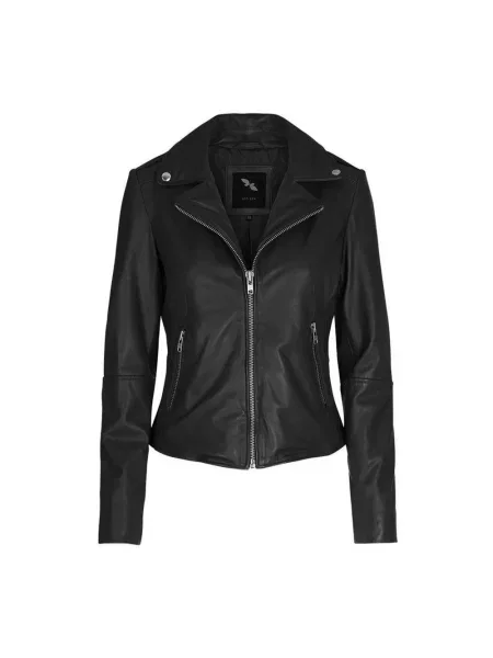 Kurtka skórzana Btfcph czarna