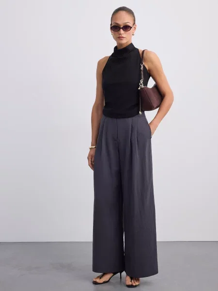 Mohito Kelnės plačiomis klešnėmis tamsiai pilka