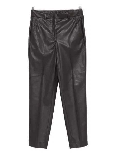 Pantaloni Incotex din piele maro
