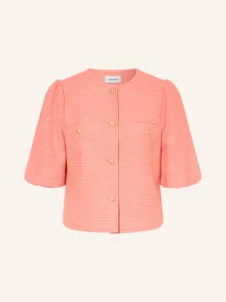 More & More Boucléová Bunda světle červená