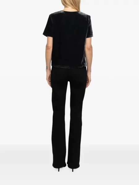 Top Zadig&voltaire de catifea gri