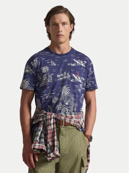 Polo Ralph Lauren T-Shirt Σκούρο μπλε