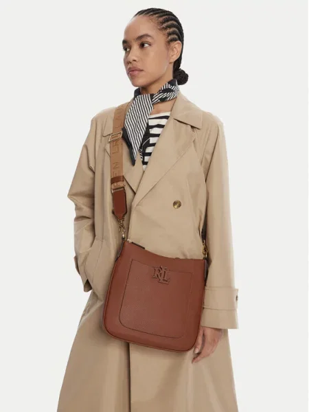 Torebka LAUREN RALPH LAUREN brązowa