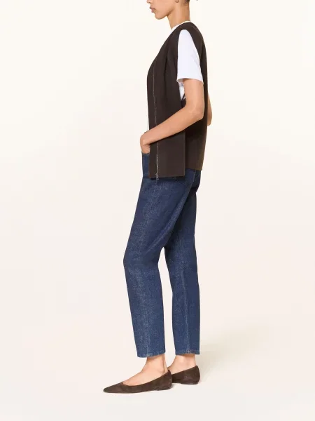 Cos Jeansy Skinny blau niebieskie