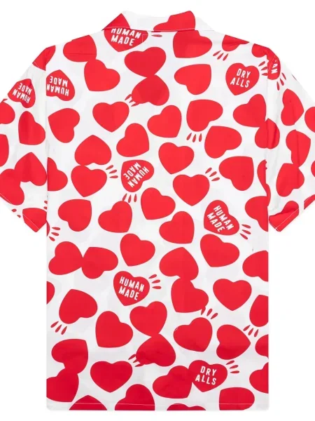 Риза Human Made с принт със сърца бяло