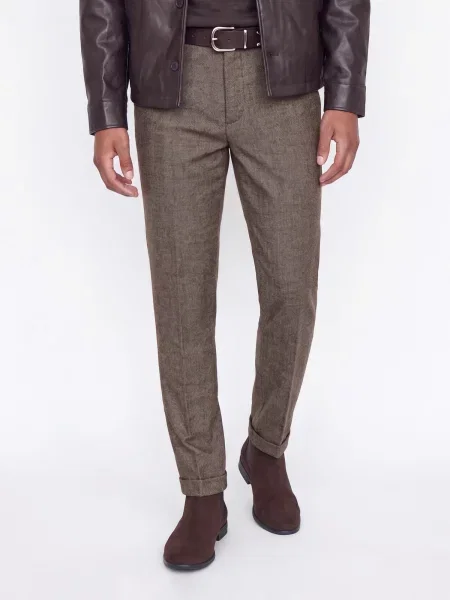 JACK & JONES Kalhoty s puky JPSTOLLIE BLAKE mokka