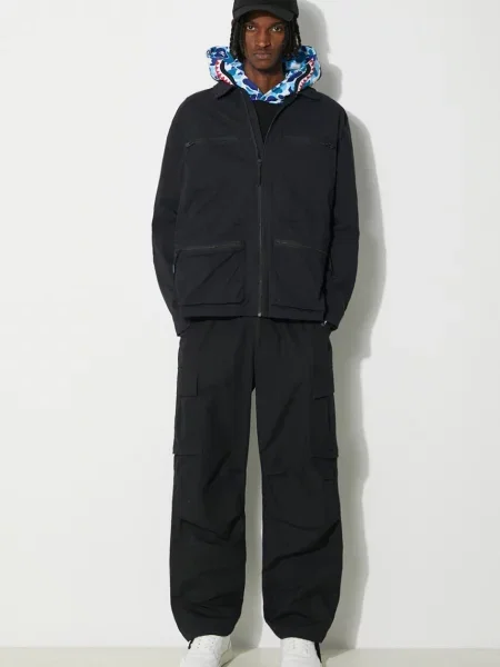 Rains kurtka Tomar Overshirt przejściowa granatowy
