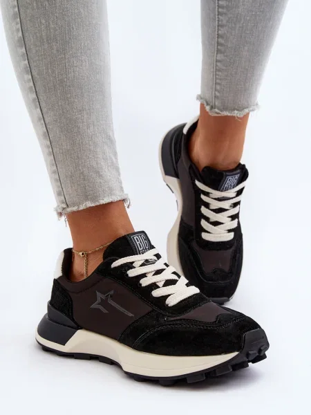 Kožené tenisky Big Star Shoes černé