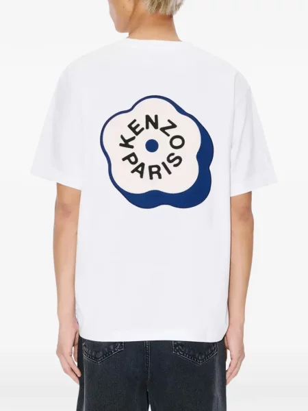 Тениска Kenzo на цветя бяло