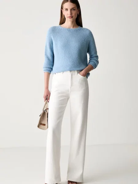 Weekend Max Mara pulover z dodatkom volne WKDGHIACCI modra