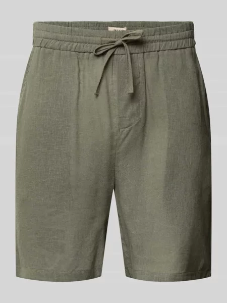 Szorty o kroju regular fit z mieszanki lnu i model LAURENCE' Only & Sons