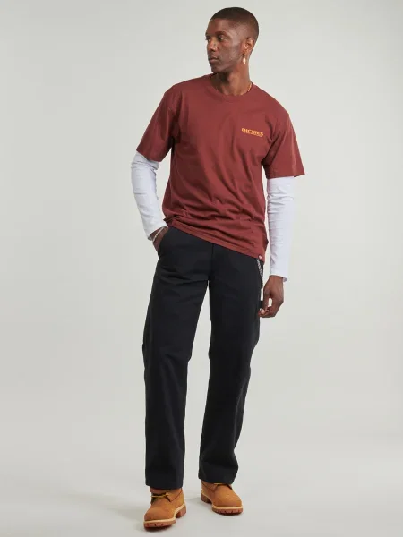 Pantaloni cu picior drept Dickies din canvas negru