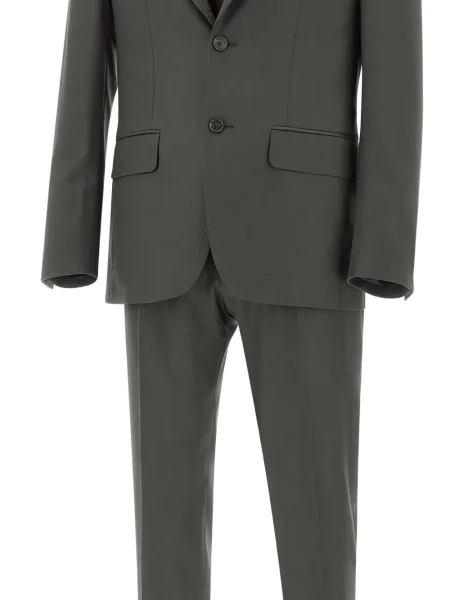 Costum Corneliani de lână de costum gri