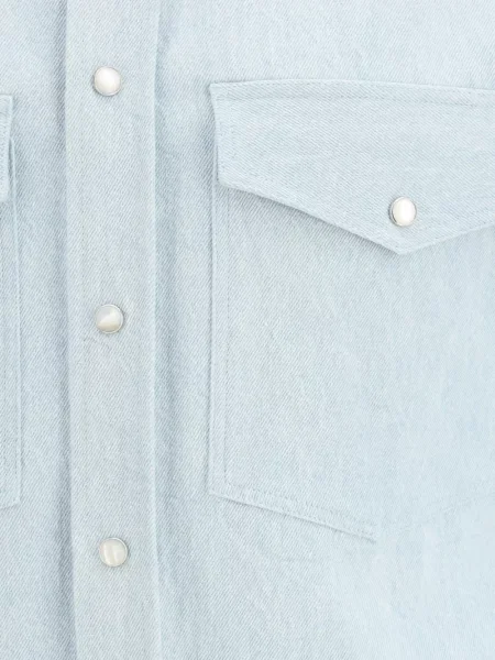 Каубой дънкова риза Umit Benan синьо