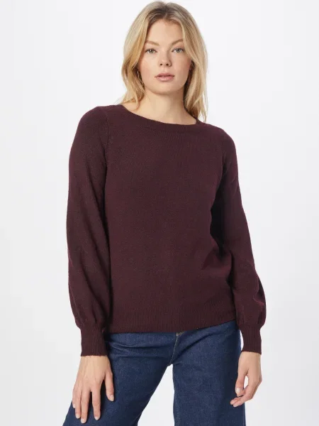 VERO MODA Pulover BRILLIANT burgund