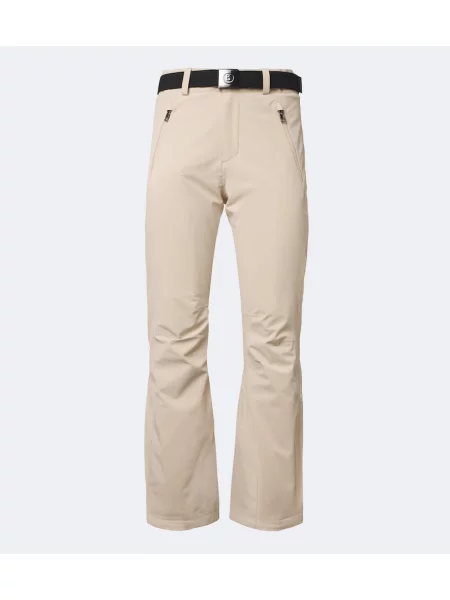 Cu centură pantaloni de schi Bogner bej