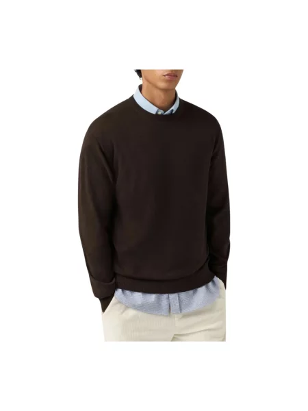 Sweter Saint Barth wełniany brązowy